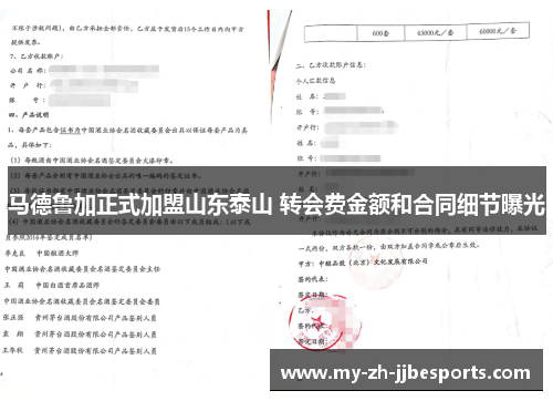 马德鲁加正式加盟山东泰山 转会费金额和合同细节曝光 马德鲁加正式加盟山东泰山 转会费金额和合同细节曝光
